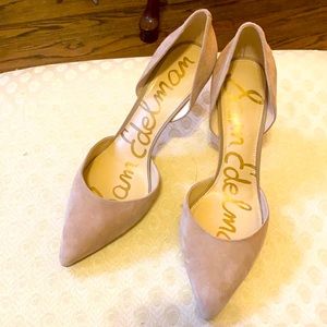 Sam Edelman nude suede heels brand new never worn